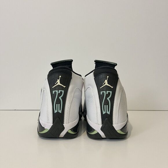 2016 Air Jordan 14 Retro Oxidized Green XIV AJ14 Wht Blk Rare 487471 106 Sz 10 main image 8